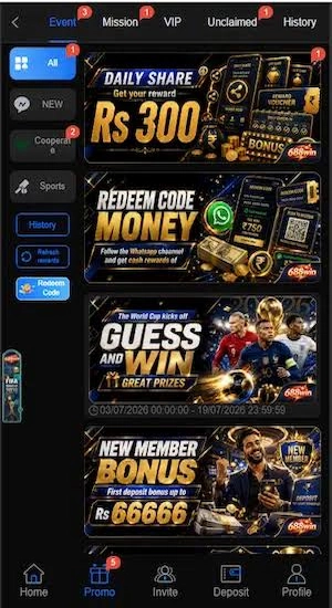 688WIN Game Bonuses