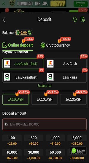 667PAK Game Deposit
