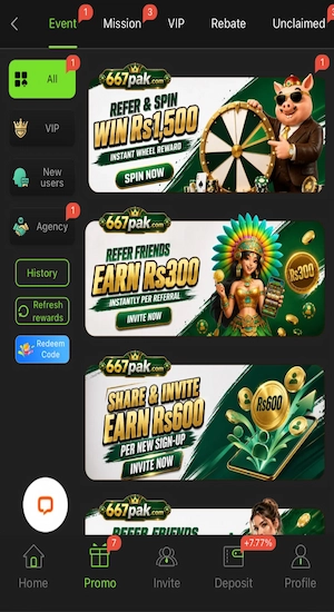 667PAK Game bonuses