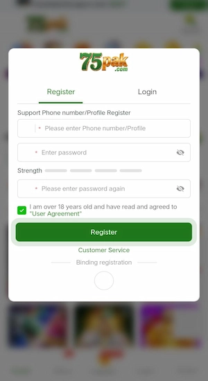 75 Pak Game Register