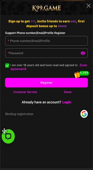 K99 Game Register