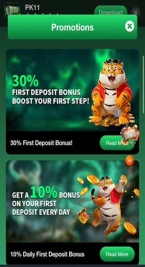 PK11 Game Bonuses