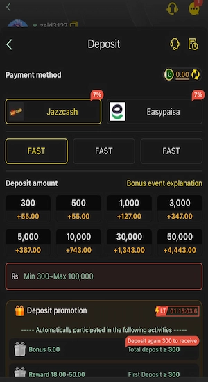 Z555 Game Deposit
