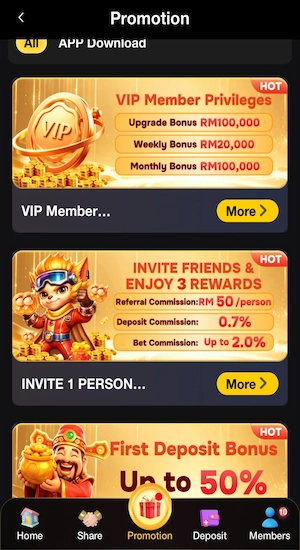 RM666 Game Bonuses