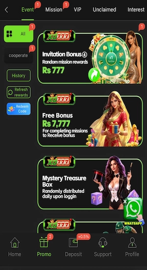 XD777 Game Bonuses
