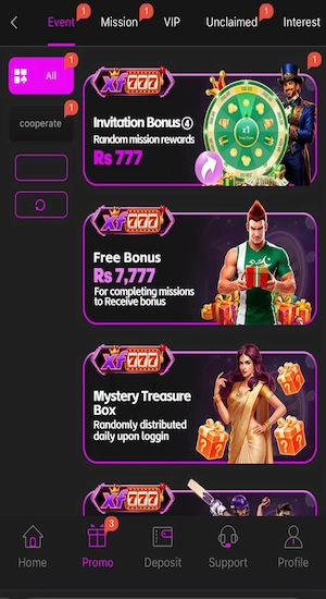 XF777 Game Bonuses