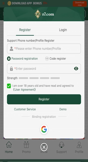 Z7 Game Register